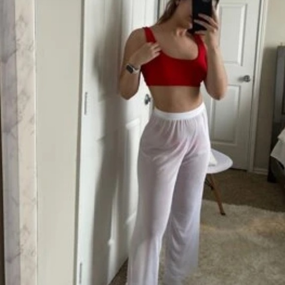 White mesh beach pants - Picture 2 of 4